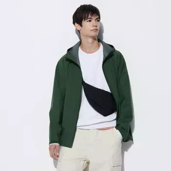 Ветровка Uniqlo Block Tech / 3D Cut, 57 оливковый