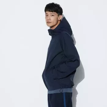 Ветровка Uniqlo Block Tech / 3D Cut, 69 темно-синий