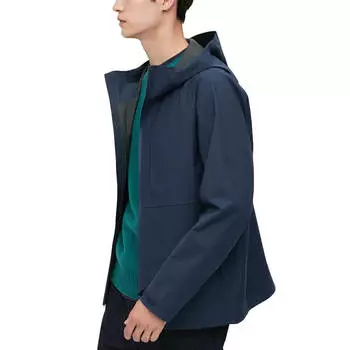 Парка Uniqlo Blocktech 3D Cut, синий