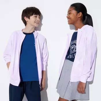 Толстовка Uniqlo, светло-фиолетовый