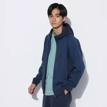 Парка UNIQLO на молнии, синий