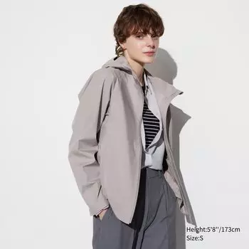 Парка UNIQLO водооталкивающая, серый