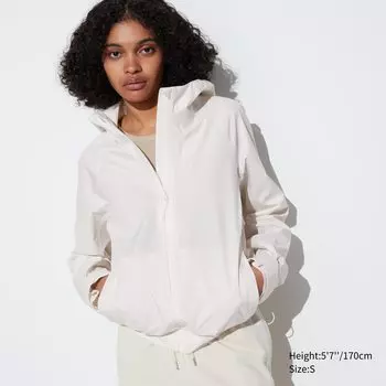 Парка UNIQLO водооталкивающая, слоновая кость