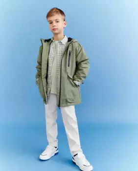 Парка ветровка для мальчиков Kids El Corte Ingls, цвет 520 Kaki