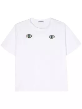 Parlor футболка с нашивкой, белый