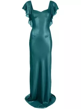 Parlor платье макси Mermaid, синий