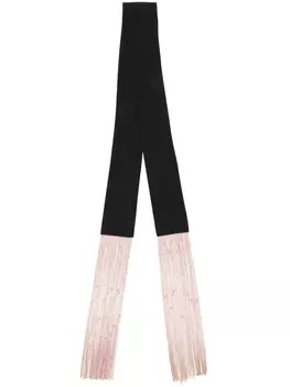 Parlor узкий платок с бахромой, черный