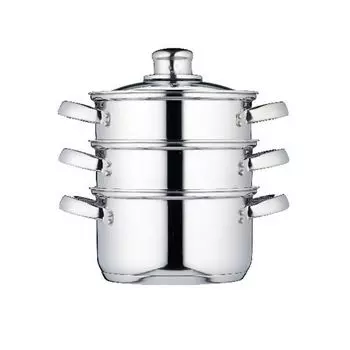 Пароварка из нержавеющей стали, 3 уровня, 16 см Kitchen Craft