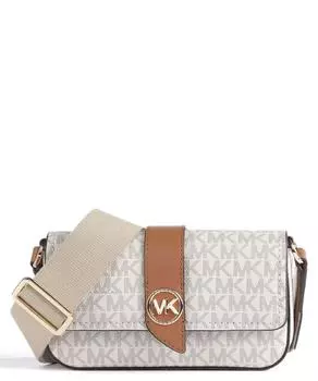 парусиновая сумка через плечо Greenwich Michael Kors, белый