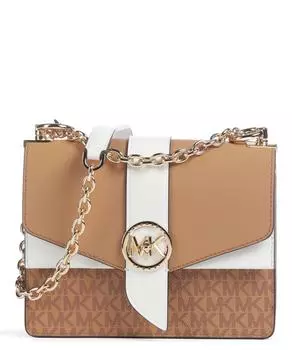 Парусиновая сумка через плечо Greenwich Michael Kors, коричневый
