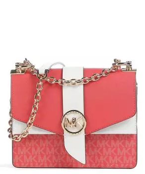 Парусиновая сумка через плечо Greenwich Michael Kors, красный