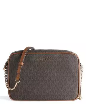 парусиновая сумка через плечо Jet Set Michael Kors, коричневый