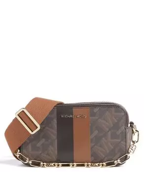 парусиновая сумка через плечо Jet Set Michael Kors, коричневый