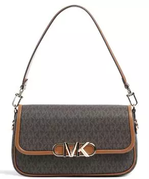 парусиновая сумка через плечо Parker Michael Kors, коричневый
