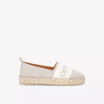 Парусиновые эспадрильи bookish с логотипом Off-White, бежевый