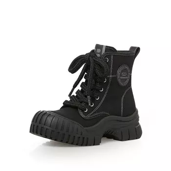 Парусиновые ботинки Deep Breath на шнуровке, черный