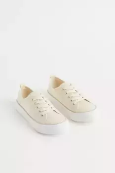 Парусиновые кроссовки H&M, белый