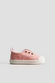 Парусиновые кроссовки H&M, розовый