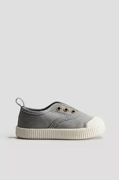 Парусиновые кроссовки H&M, серый