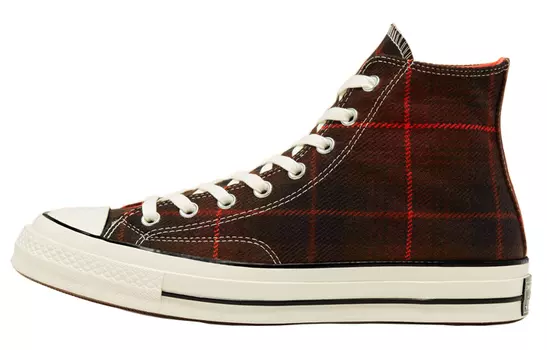 Кеды Converse Chuck Taylor All Star 70 Hi Black Orange Plaid