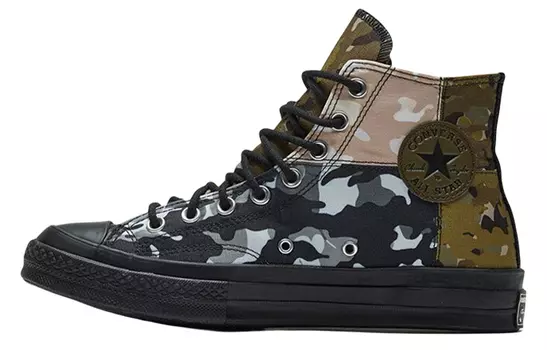 Кеды Converse Chuck Taylor All Star 70 Hi Patchwork Blocked Camo Black