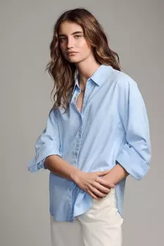 Пары свободных оксфордских рубашек The Set, синий