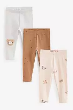 Пары трикотажных леггинсов Next, розовый