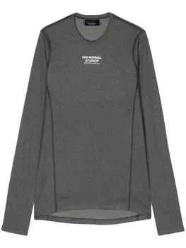 Pas Normal Studios топ с логотипом, серый