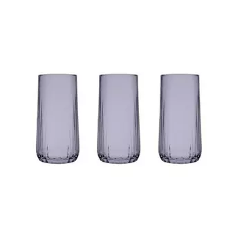 Pasabahce 420695 Nova стакан для питья Su Bardagi, 3 предмета, 360 мл, серые коктейльные бокалы, стакан для сока, серый