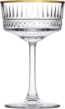 Pasabahce Elysia 440436 Golden Touch Набор бокалов для шампанского, 4 шт., 260 мл, прозрачный