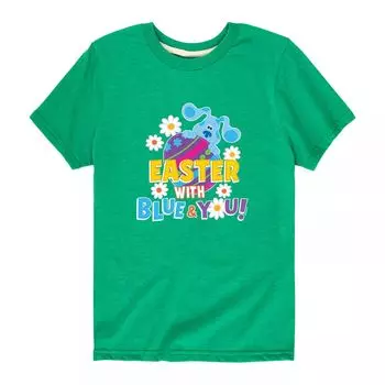 Пасхальная футболка с синим рисунком для мальчиков 8–20 лет Blues Clues Licensed Character