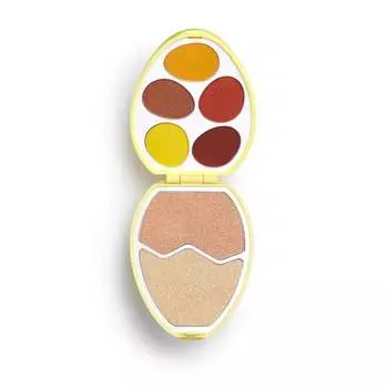 Пасхальное яйцо, палетка теней для век и хайлайтера Chick, 20,9 г I Heart Revolution, Makeup Revolution, золотой