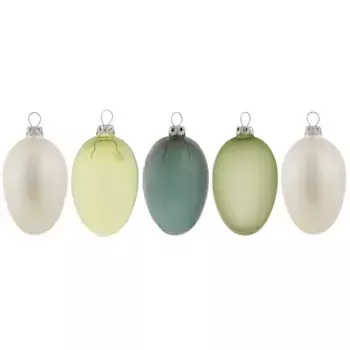 Пасхальное яйцо «Весенняя подборка», дизайн из тюрингского стекла, выдувное Thringer Glasdesign, цвет bunt