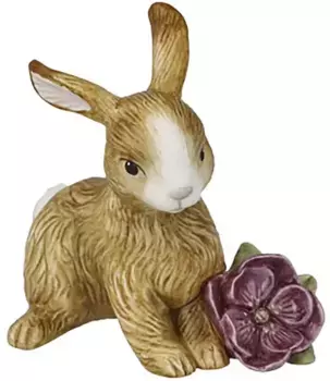Пасхальный кролик Goebel "Figure Bunny - Annual Bunny 2024", пасхальная фигурка, декоративная фигурка, Пасха, пасхальное украшение 9х9х7 см, цвет bunt