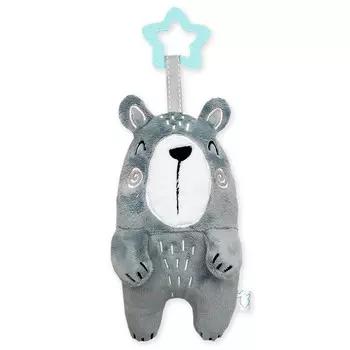 Пастельная погремушка плюшевого мишки Тедди Amumu