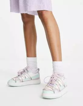 Пастельные кеды с кружевом ASOS DESIGN Daze