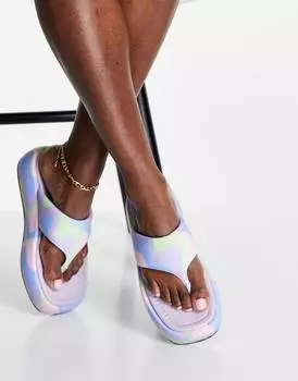 Пастельные сандалии на платформе ASOS DESIGN Francesca