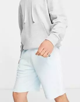 Пастельные синие шорты с 3 полосками adidas Originals Adicolor