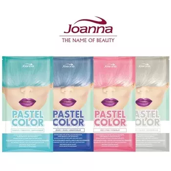 Пастельный цвет, временный шампунь для окрашивания волос, полуперманентная краска, пакетик 35 г, Joanna