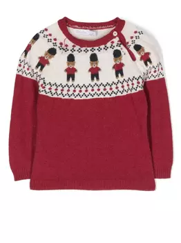 Patachou джемпер с принтом, красный