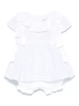 Patachou ромпер в полоску, белый