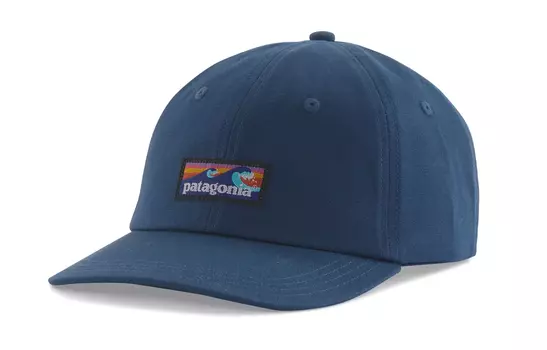Patagonia Бейсболка хлопковая унисекс синего цвета