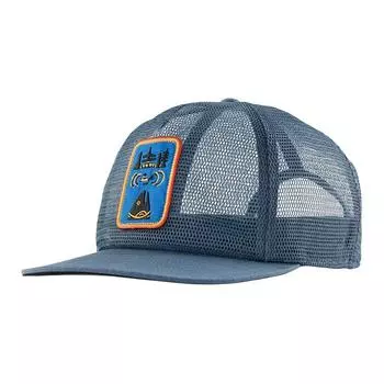 Patagonia Бейсболка унисекс синего цвета из переработанного полиэстера, переработанной рыболовной сетки и хлопка