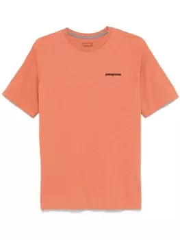 Patagonia футболка с логотипом, оранжевый
