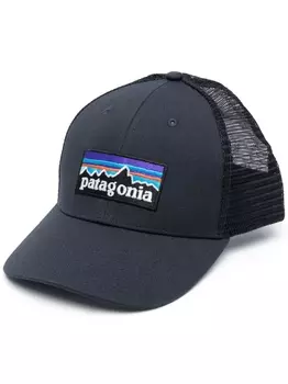 Patagonia кепка P-6 Logo LoPro из органического хлопка, синий