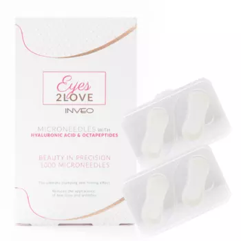 Патчи под глаза с микроиглами гиалуроновой кислоты и октопептидов Inveo Eyes 2 Love, 2 пары