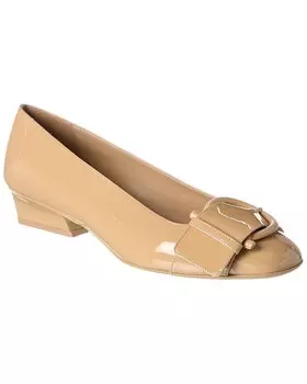 Патентованные туфли Ferragamo Bessie Salvatore Ferragamo, коричневый