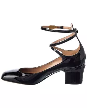 Патентованные туфли Valentino VLogo Tan-Go 60, черный