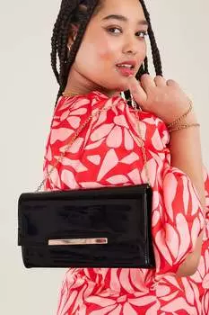 Патентованный клатч Accessorize, черный