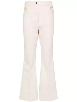 Patou брюки с вышитым логотипом, нейтральный цвет